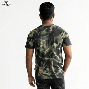 T-shirts personnalisés à manches courtes, nouvelle conception, impression de logo, effet délavé, séchage rapide, sur mesure pour hommes - Product Image 4