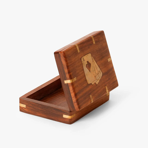 Wooden Playing <b>Card</b> Case Luxury Handmade Eco-Friendly Wood Business <b>Card</b> Holder Top Quality Wood <b>Card</b> Holder Hot Sale - Product Image 5