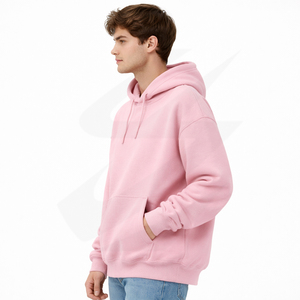 Hoodie oversize pour femme, en molleton 100% coton, poids super lourd 450 g/m², coupe ample, chaud et épais pour l'hiver, marque privée haut de gamme - Product Image 6