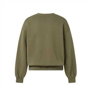 Wholesale Oversized Blank Winter Crewneck Lined Fleece Men's Unisex <b>Pullover</b> Sweatshirt with Front Logo Quick Dry Breathable - Product Image 1