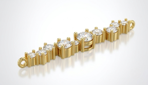 Collier de luxe pour femmes avec diamants cultivés en laboratoire, collier pendentif minimaliste avec grappe de diamants - Product Image 4