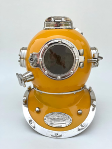 Casque marin de table décoratif de plongeur avec la fenêtre en verre casque maritime nautique de collection pour le bureau à la maison - Product Image 6