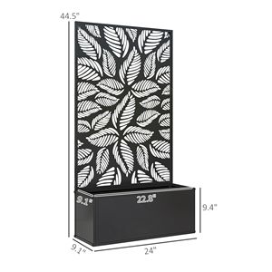Fioriera da Giardino Autoportante o da Parete da 5L con Foro di Drenaggio per Piante Rampicanti, per Esterni o Balconi - Product Image 3