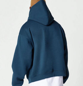 Sudadera con Capucha Personalizada de Algodón para Hombre, Estilo Urbano, Color Azul Rey, Fabricante OEM, Fábrica de Sialkot, Sudadera Informal Extra Grande - Product Image 2