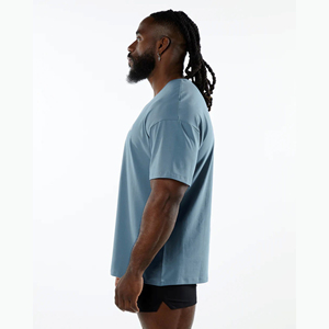 Camiseta Oversize de Lujo para Hombre, 100% Algodón Pesado, Cuello Redondo Personalizado, Tejido de Bambú de Alta Calidad, Anti-Pilling, Corte Regular - Product Image 2