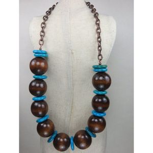 Elegante Collar de Resina y Madera con Cuentas, Estilo Apilable - Product Image 5