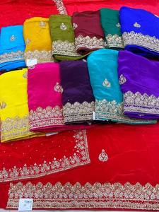 Costumes Indiens Modernes de Créateur Non Cousus, Brodés à la Main, Magnifiques et Haut de Gamme, Style Traditionnel Tendance en Soie pour Fêtes - Product Image 2