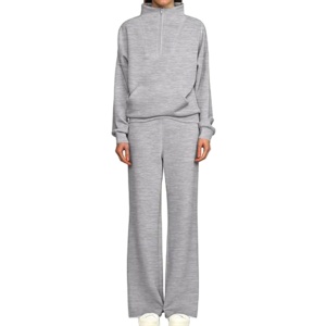 ชุดกีฬาสองชิ้นสำหรับทั้งชายและหญิงชุดออกกำลังกายขนแกะขนาดพลัสไซส์สำหรับคุณแม่ชุดวิ่งออกกำลังกายขายส่ง - Product Image 4