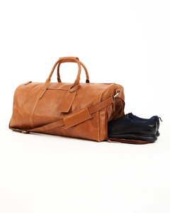 Bolsa de Viaje de Cuero de Grano Completo al por Mayor con Compartimento para Zapatos, Bolsa de Gimnasio de Gran Capacidad para Hombres, Personalizable con MOQ Bajo - Product Image 5
