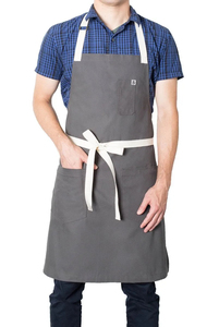 Black Polyamide <b>Waterproof</b> <b>Work</b> Apron with Leather Straps Pockets Unisex Dust Proof Utility Durable Workshop Repair Wear - Product Image 6