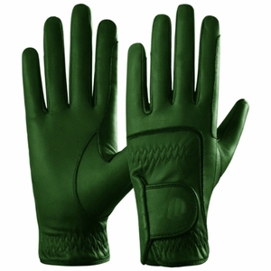 Gants de moto unisexes en cuir à doigts entiers avec paume antidérapante et fermeture auto-agrippante pour l'hiver - Product Image 4