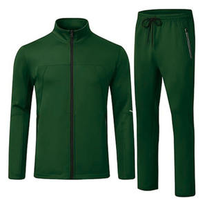 ชุดวอร์มผู้ชายสำหรับฤดูหนาว ผ้าโพลีเอสเตอร์/คอตตอน ระบายอากาศได้ดี เป็นมิตรกับสิ่งแวดล้อม แขนยาว คอตั้ง มีเชือกผูกเอว ปรับได้ตามต้องการ - Product Image 4