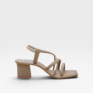 Sandales à talon carré pour femmes, élégantes, à brides, à bout ouvert, à enfiler, confortables, pour les occasions décontractées ou les soirées - Product Image 3