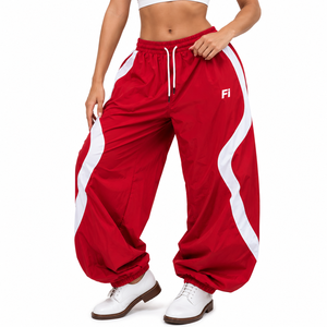 Pantalon homme 100% Polyester, coupe ample décontractée d'été, jambe large, imprimé numérique, taille élastique, poches contrastantes, fournisseur - Product Image 5