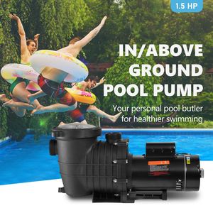 Pompa per Piscina a Doppia Velocità 1.5HP 230V per Piscine Fuori Terra 1100W con Potente Filtro a Cestello Tipo Spa 5400 GP - Product Image 2