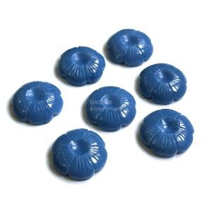 Natural Blue <b>Opal</b> Flower Shape Gemstone Carved Crystal Flower Pendant 25MM <b>Opal</b> Flower Carving Charm For Jewelry Making Bulk - Product Image 5