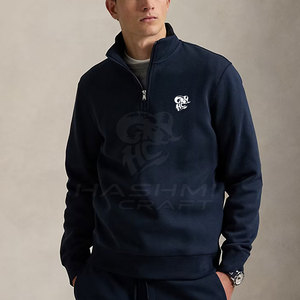 Pull à col zippé pour homme, coutures durables, doublure intérieure douce, vêtements chauds d'hiver, idéal pour la salle de sport, l'entraînement en plein air - Product Image 2