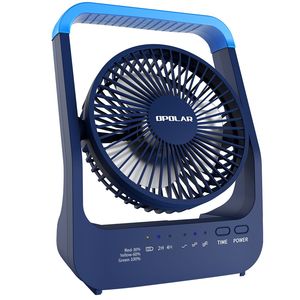 Ventilatore da Tavolo Portatile 20000mAh con Porta USB, Timer, Silenzioso, 5W, 200 Ore di Autonomia, Alimentato a Energia Solare - Product Image 1