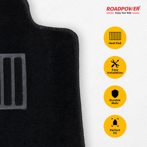 ROADPOWER (RP-MAT-202LC) Premium Carpet Floor Mats For Toyota Land Cruiser With Reinforced <b>Driver</b> Heel Pad, And Easy to Maintain - Product Image 5