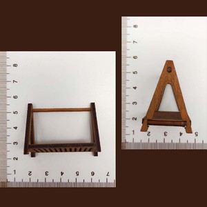 Estante de madera en miniatura para pan, soporte de comida para casa de muñecas, soporte de exhibición de una sola capa para decoración de escenas de juego, para mayores de 14 años - Product Image 6