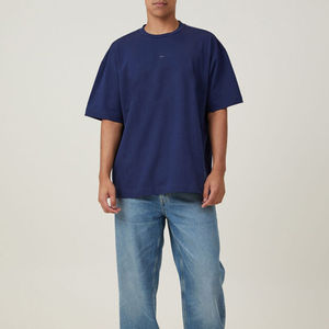 Nueva Llegada: Camiseta Ringer para Hombre, 100% Algodón, 250 GSM, Hombros Caídos, Corte Holgado, Estilo Minimalista Europeo, Personalizable - Product Image 5