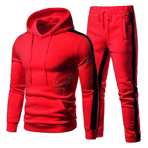 Sudadera con Capucha y Pantalones Cargo 2 en 1 de Alta Calidad ARTIZ INTERNATIONAL para Hombre, Estilo Urbano, Estampado Sólido, Felpa Gruesa, 100% Algodón, para Invierno - Product Image 2
