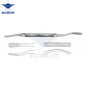 Miller-Colburn Bone File Length 18 cm / 7 Inch Width 5 mm Double-Ended Surgical Bone <b>Filing</b> Instrument with Plain Serrations - Product Image 5