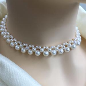 Retro High-End Freshwater Pearl Necklace Versatile and Fashionable with Strong Natural Light Luxury Collarbone Chain - Product Image 1