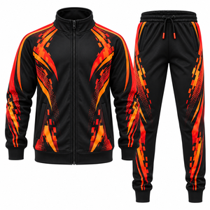 Conjunto Deportivo Personalizado para Jóvenes, Chaqueta con Cremallera y Pantalones Jogger, 100% Algodón, Invierno, Unisex - Product Image 1