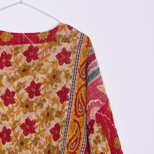 Dernière collection de kimonos pour femmes Vintage Kantha Handmade Womans Jacket boho robes vintage kantha réversible kantha kimono - Product Image 2