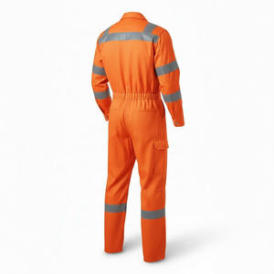 Overoles de Trabajo de Seguridad de Alta Visibilidad, Hechos a Medida, de Algodón Ignífugo, para Uso Industrial y de Construcción - Product Image 4