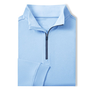 Pull à col zippé personnalisé pour homme, manches longues, vêtements de sport pour le golf - Product Image 4