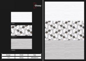 Carreaux muraux en céramique brillante 30x60 cm, design moderne pour la décoration murale intérieure de salle de bain et de cuisine avec finition brillante de qualité supérieure - Product Image 5