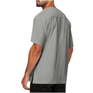 T-shirt en toile de coton blanc à coupe classique pour homme Rolein Sports, manches courtes, col rond, design uni, impression numérique, tricoté, uni - Product Image 2