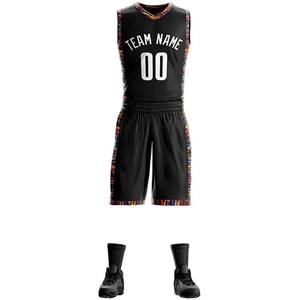 Uniforme de Baloncesto Personalizado, Conjunto de Jersey de Entrenamiento Transpirable de Malla de Poliéster con Logotipo Personalizado - Product Image 5