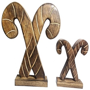 Árbol de Navidad de madera Decoraciones colgantes Artículo al por mayor Artesanía India Diseño de cabaña Acabado Diseño vintage Producto superior - Product Image 3