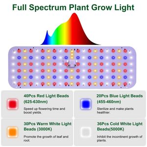 2 Luces LED Ultrafinas para Cultivo, Espectro Completo, 126 LED para Plantas de Interior, Panel de 3/9/12, Iluminación Interior para Armarios de Cultivo - Product Image 2