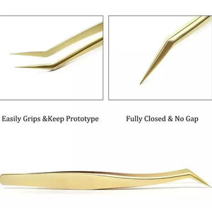 Pinzas Profesionales Premium Kaamir Instruments de Acero Inoxidable para Extensión de Pestañas, Antimagnéticas, Punta Suave, Mango Cómodo - Product Image 5