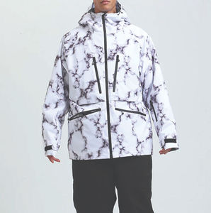 Veste de ski pour homme grande taille, imperméable, en Cordura, softshell, chaude pour l'hiver, pantalon pour les sports de plein air, veste de ski, camping, fermeture éclair - Product Image 4