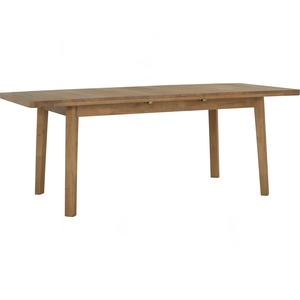 Modern Scandinavian Design Extendable Solid <b>Wood</b> Rectangular Outdoor Dining <b>Table</b> Butterfly Leaf <b>Folding</b> 6 Seater Kitchen - Product Image 1