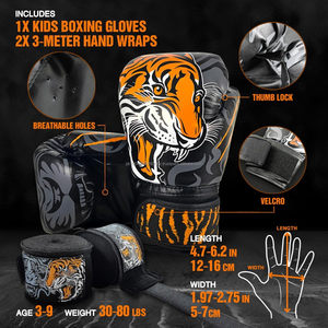 Gants de MMA à lacets personnalisables de haute qualité pour le kickboxing et l'entraînement de Muay Thai, équipement de boxe professionnel - Product Image 6
