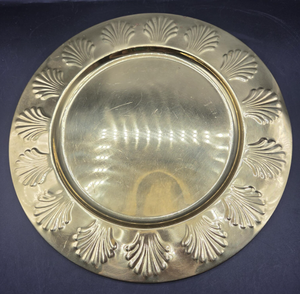 Plato Decorativo de Latón con Diseño de Conchas, Plato de Metal Hecho a Mano Estilo Vintage para Regalos, Eventos, Fiestas y Decoración de Mesa - Product Image 6