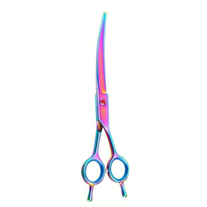 กรรไกรตัดแต่งขนสุนัขแบบมืออาชีพ พร้อมใบมีดโค้งคม - Product Image 6