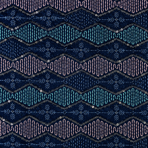 African Velvet Embroidery Fabric Premium <b>Sequin</b> Bead Fashion Textile For Kaftan Dress Boutique And Wholesale Supply Import Zones - Product Image 6