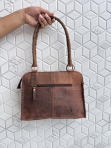 Bolso de Hombro de Cuero Genuino, Nuevo, Hecho a Mano, Estilo Bohemio, Diseño Occidental, Multiusos - Product Image 5