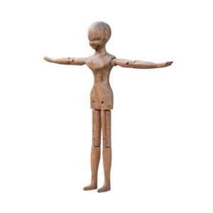 Mannequin d'artiste en bois sculpté à la main, modèle à pose réglable pour la pratique du dessin et de la sculpture, fournitures artistiques - Product Image 1