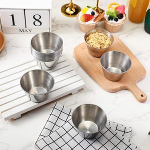 Wholesale Premium Quality Stainless Steel Sauce Cups Eco-Friendly Reusable Food Grade Non-Toxic BPA Free Small Condiment - Product Image 3