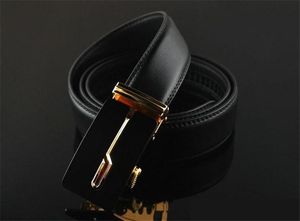 Ceintures de luxe décontractées en cuir de vache massif avec boucle automatique en acier pour homme - Product Image 4