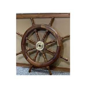 Wooden <b>Ship</b> <b>Wheel</b> Distinguished Coastal Showcase Crafted to Bring Nautical Inspiration into Residential Interiors with Style - Product Image 6