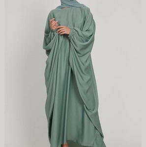 Abaya de Estilo Dubái para Mujer, Precio Económico, Superventas, Nuevo Diseño, Vestido Abaya Musulmán para Mujer, Manga Larga, Transpirable - Product Image 1